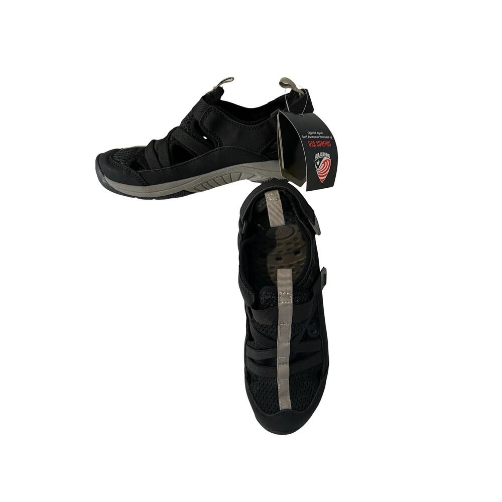 Khombu Sandals Womens Size 8 Black Altona Water Sandal Surfing New With Box